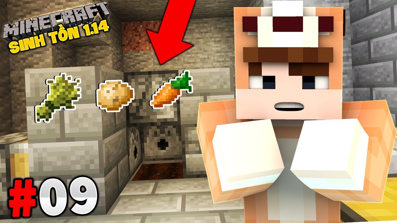 Minecraft Sinh Tồn - Tập 9 | Cách Làm Máy Farm Nông Sản (Lúa, Cà Rốt ...
