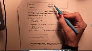 Vocabulary Practice U2W5 Mon. Dec. 7, 2020