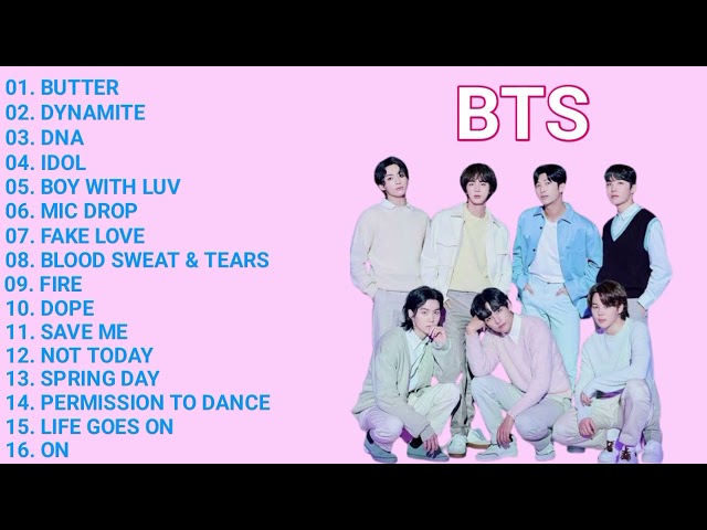 BTS 16 Best Songs - Playlist for Motivation and Cheer Up class=