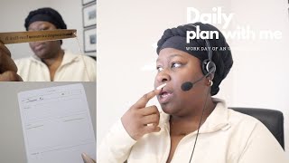 Daily Plan With Me | Slow Work From Home Day of an Underwriter | Cloth and Paper A5 Notepad