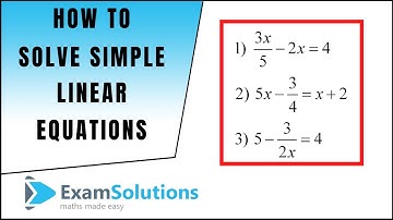 How to solve a linear equation (7) - Fractional Type | ExamSolutions