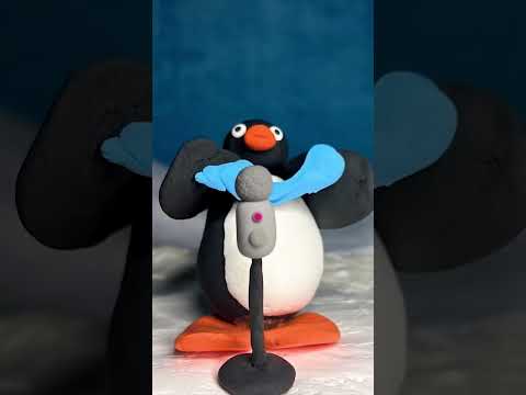 Pingu Tries ASMR 🐧 Stop Motion #shorts #asmr