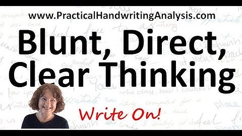 Personality from Handwriting Signature – Blunt, Direct, Clear Thinking (Graphology)
