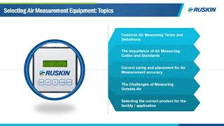 Ruskin Airflow Considerations in Today's Buildings Webinar Replay