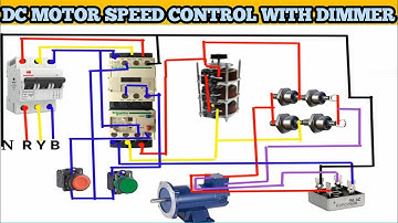 DC MOTOR SPEED CONTROL WITH DIMMER! DC MOTOR STARTER CONNECTION