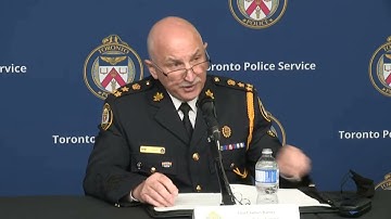 Toronto police chief to discuss race-based data collection findings at 10:30 a.m.