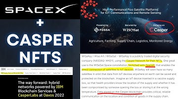 SpaceX, WiSeKey, and Casper Network CSPR NFTs Utility