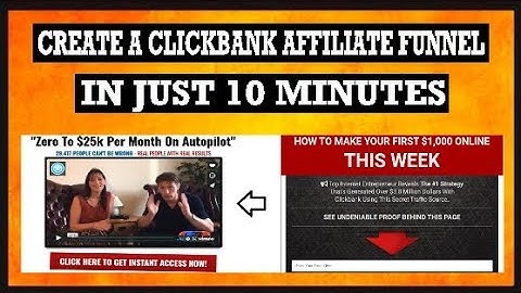 🔥 How To Create a Clickbank Affiliate Funnel In Just 10 Minutes! 🔥