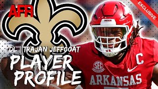 EXCLUSIVE INTERVIEW: Saints UDFA Arkansas DE Trajan Jeffcoat | New Orleans Saints Roster News