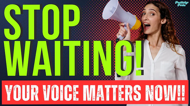 Stop Waiting to Feel Ready—Your Voice Matters Right Now