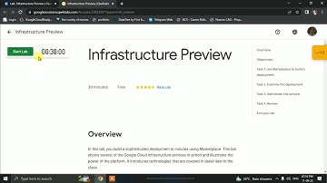 Infrastructure Preview Google Cloud LAB Solution