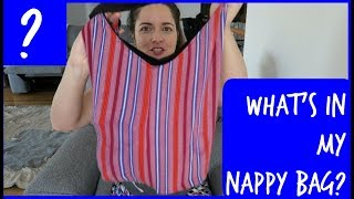 MOM NAPPY BAG ESSENTIALS | WHAT'S IN MY NAPPY BAG? | FIRST TIME MUM | SAHM