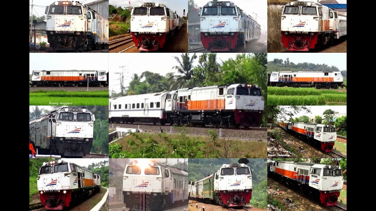 [kompilasi] Semboyan 35 Lokomotif CC 206 series - Indonesian Locomotive's Hornsound