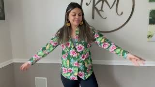 Review Of Sslr Womens Long Sleeve On Down Shirt Casual Floral Blouse Tops Hawaiian Shirts