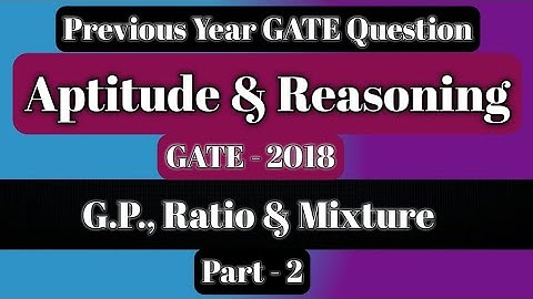 GATE-2018| Part-2 | Previous Year Solved Paper Of ECE | Aptitude & Reasoning | Examen Point