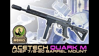 Acetech Quark-M 68 cal UNEF 7/8-20 barrel paintball tracer mount preview