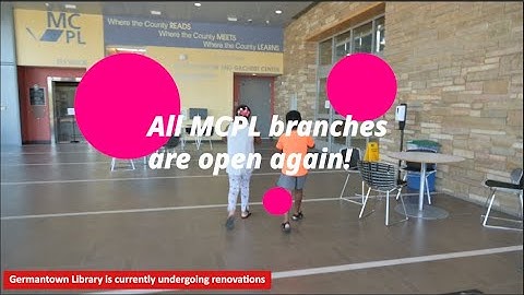 All MCPL branches are now open.