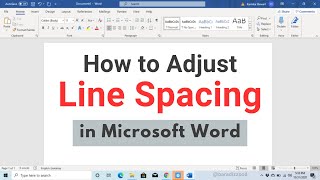 How To Adjust Line Spacing In Microsoft Word Tutorial