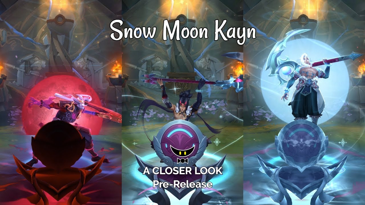 Snow Moon Kayn Epic Skin (Pre-Release) - YouTube