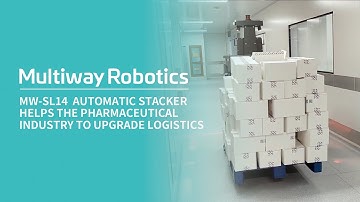 Pharmaceutical Industry+ AGV Pallet Stacker MW-SL14+Auto Doors Docking