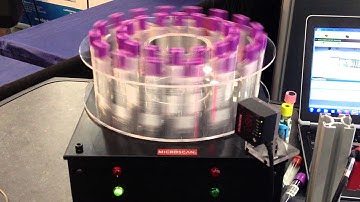 Microscan MS-3 Laser Scanner Reads 5 mil Codes on Test Tubes at High Speeds