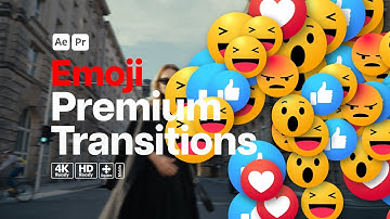 Premium Transitions Emoji (After Effects Template - Premiere Pro MOGRTs)