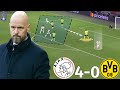 How Ten Hag's Runners DESTROYED Dortmund | Ajax vs Borussia Dortmund 4-0 | Tactical Analysis