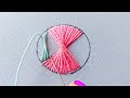 Beautiful Circle Embroidery Work _Hand Embroidery Design _ Circle Embroidery Stitch