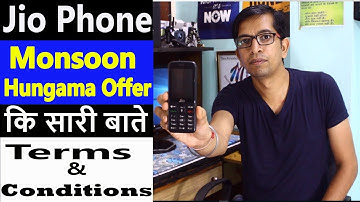 Jio Phone Monsoon Hungama Offer - 501 Jio Phone | Jio Phone New Plan 99