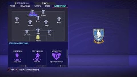 FIFA 21 Custom Tactics - Recreate 3-4-1-2 of Sheffield Wed  + Instructions - Replicate real system