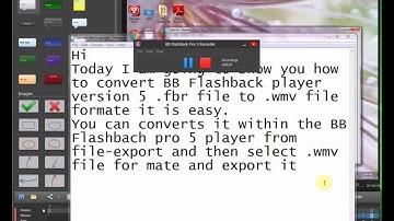 How to convert fbr to wmv easy BB fash pro 5 player 2017