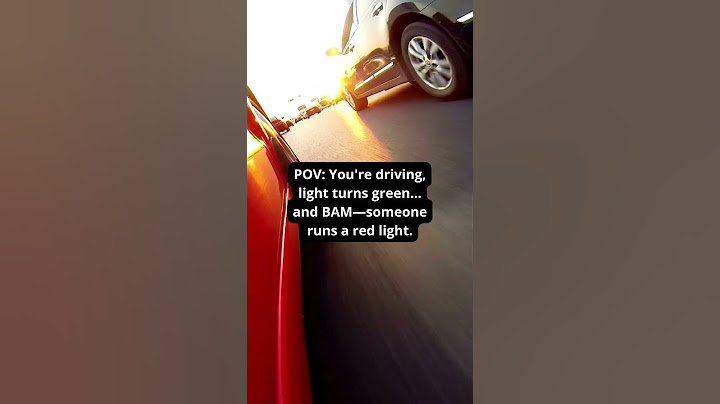 SHOCKING! You're driving, light turns green... and BAM—someone runs a red light. #shorts #fyp #crash