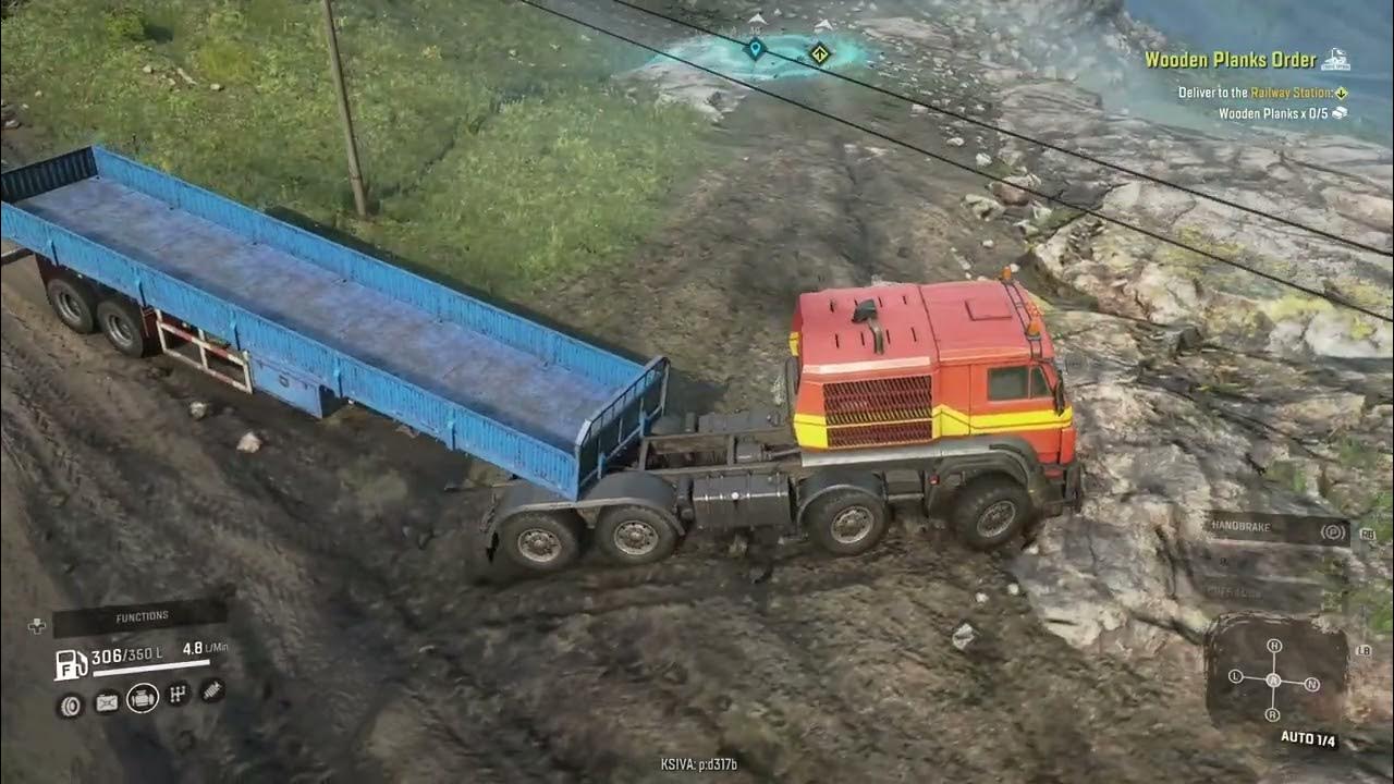 SnowRunner Wooden Planks Order Task New Truck Azov 64131 YouTube snowrunner-gameplay-2nd-off-road-mission-delivery-wooden-planks-youtube