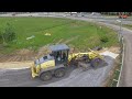 HBM-Nobas BG 160 TA-4 leveling gravel - Drone video