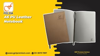 A5 PU Leather Notebook  - Thank You FELDA