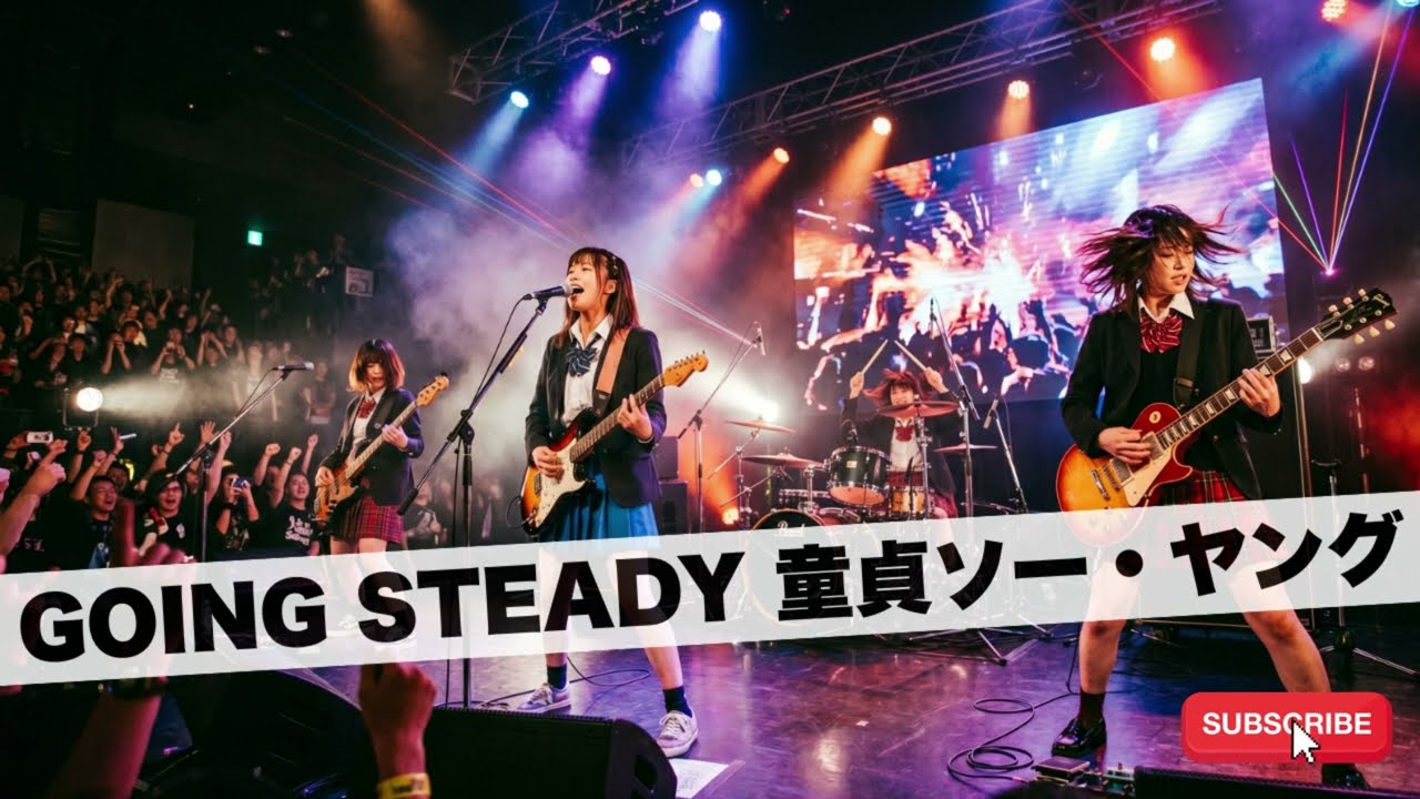 GOING STEADY 童貞ソー・ヤング｜Japanese Girls AI Rock Band｜邦楽