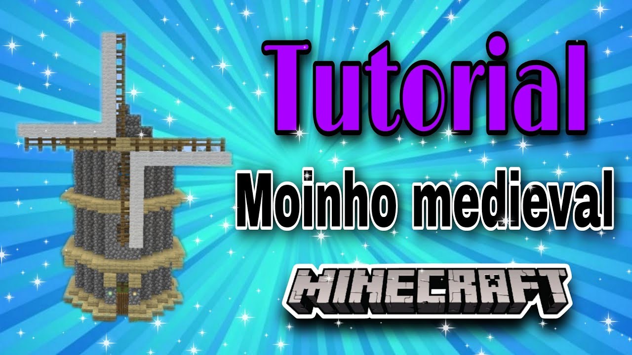 Minecraft PE: COMO CONSTRUIR UM MOINHO DE VENTO MEDIEVAL 