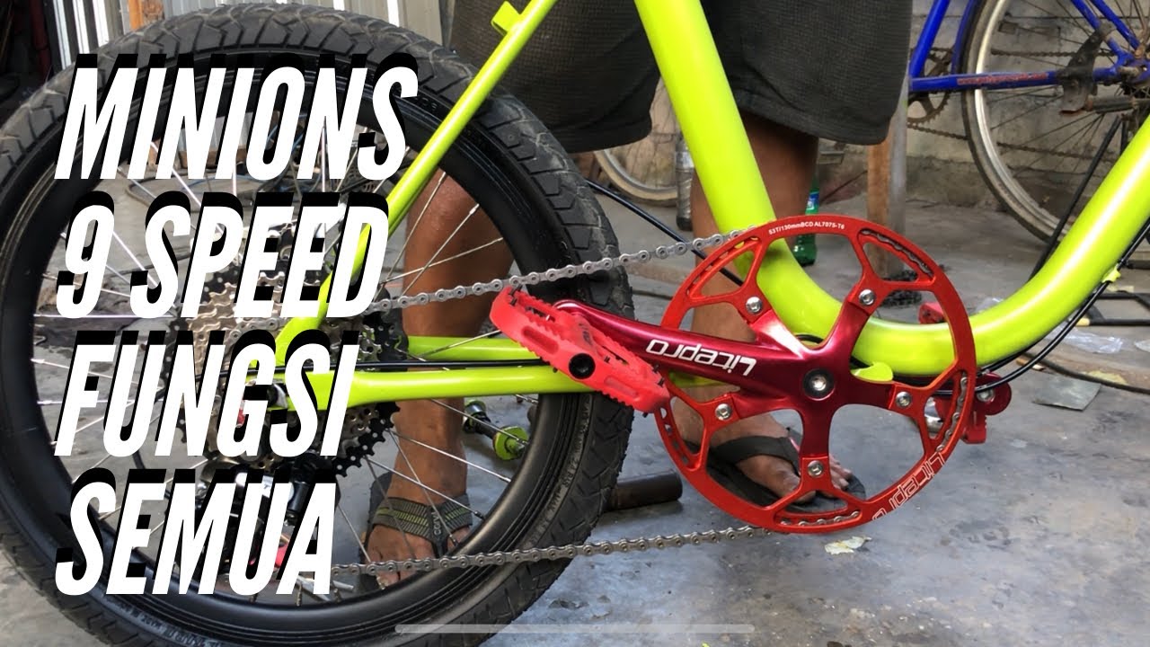 Istimewa Minion / mini 20inc  9 Speed terpaikai semua (full upgrade Review) 