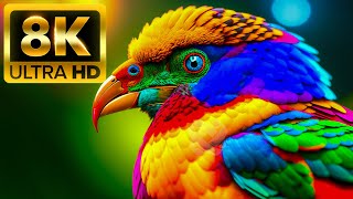 8K ULTRA HD (60FPS) โลกแห่งนก 🐦 ภาพระยะใกล้ของความงามของนกหายาก โดยไม่ต้องตัดต่อ