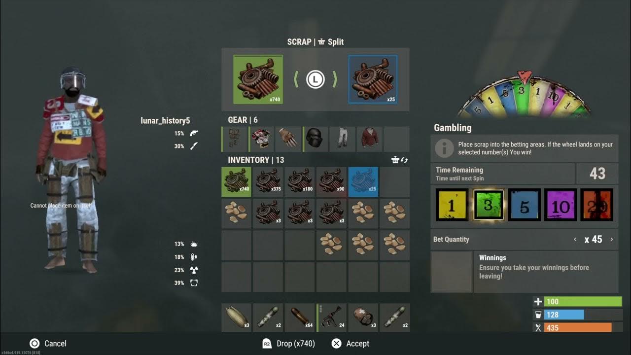 Rust, Gambling wheel, risky method - YouTube