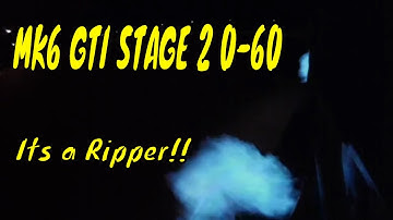 German Elite Tuning MK6 GTI Stage 2 testing with Dragy 0 to 60 MPH