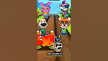 Talking Tom Time Rush gameplay🤡🤯 challenge competition Tom Ben 🆚 Tom skin #shorts #talkingtom #short