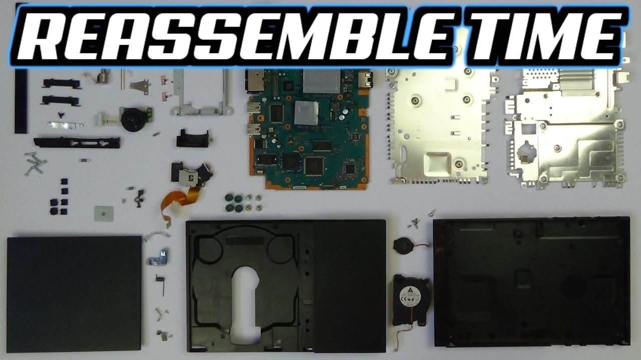 Sony PlayStation 2 Slim - REASSEMBLE (46 Parts) - YouTube