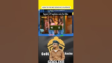 HOW TO FIX MIC ECHO IN 3.9 UPDATE 🗣️ #esportsindia #bgmi #pubgmobile #pubgm #gaminglife #gaming