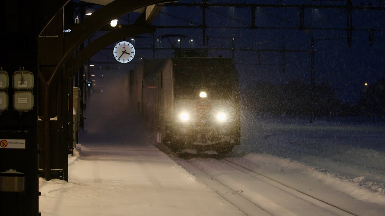 Vintertåg på Norra Stambana