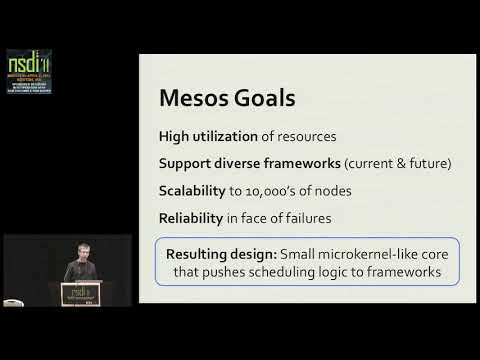 NSDI '11 - Mesos: A Platform for Fine-Grained Resource Sharing in the Data Center