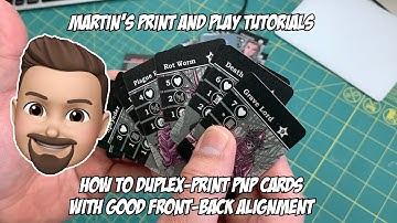 How To Make Laminated Print and Play Cards with Good Front-Back Alignment