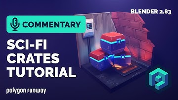 Sci-fi Painted Crates Tutorial in Blender 2.83