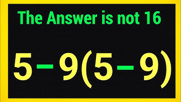 5 - 9(5 - 9) | This Equation Stumps Everyone! Can you solve it! 