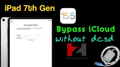 iPad 7th Gen Hello Screen iOS 15.5 iCloud Locked Bypass by HFZ Activator Without DCSD Cables
